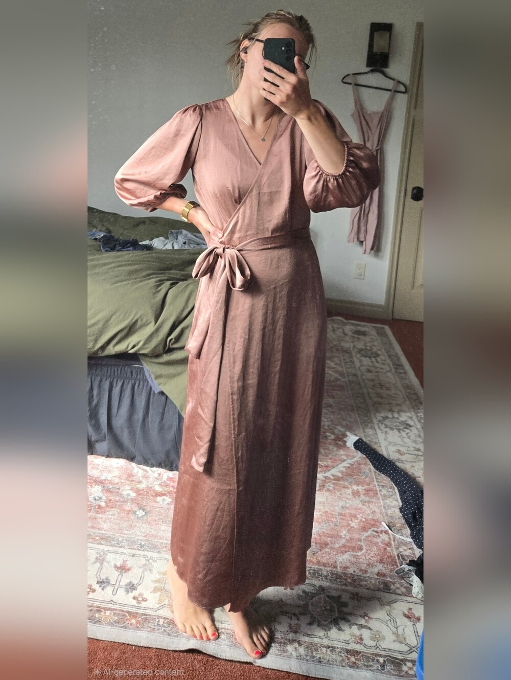 Aritzia Little Moon Vesper Wrap Dress